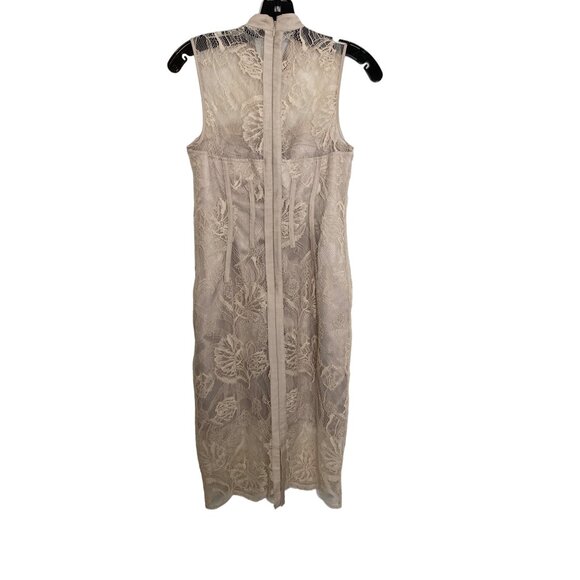 MARCIANO LOS ANGELES WOMEN'S SLEEVELESS BEIGE LACE CORSET DRESS SZ 2 - Picture 3 of 5